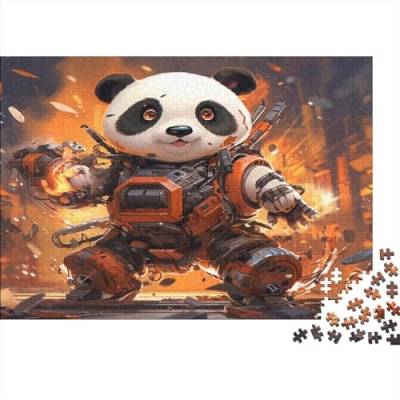 Personalised Puzzles Puzzle 1000 Erwachsene，ImpossibleGeschicklichkeitsspiel Für Geschicklichkeitsspiel Herausforderndes Mecha Panda Puzzles Lernspiel Raumdekoration Geschenk 1000pcs (75x50cm) von SEDOXX