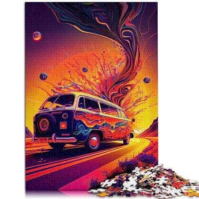 Puzzles für Erwachsene psychedelisch 500 Teile für Erwachsene Geschenke Holzpuzzle für Jugendliche und Erwachsene Intellektuelles Spiel Größe: 38 x 52 cm von SIBREA