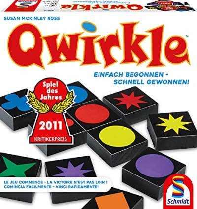 Schmidt Spiele 49014 Qwirkle, Spiel des Jahres 2011, Familienspiel von Schmidt Spiele
