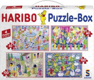 Schmidt Spiele 55240 - Haribo, 2x60 und 2x100 Teile Puzzlekoffer von Schmidt Spiele