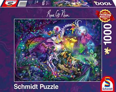 Schmidt Spiele 57586 Rose Cat Khan, Sommernachtszirkus, 1000 Teile Puzzle, Normal von Schmidt Spiele