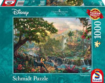 Schmidt Spiele 59473 Thomas Kinkade, Disney, Dschungelbuch, 1000 Teile Puzzle von Schmidt Spiele