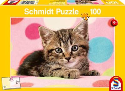 Schmidt Spiele Puzzle 56249 Süßes Katzenkind, Kinderpuzzle, 100 Teile von Schmidt Spiele