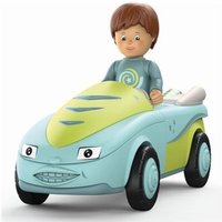 SIKU 0101 - Toddys, Freddy Fluxy, Spielzeugauto mit Rückziehmotor und Spielfigur, türkis/grün von SIKU