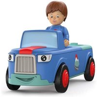 SIKU 0103 - Toddys, Mio Mounty, Spielzeugauto mit Rückziehmotor und Spielfigur, blau/türkis von SIKU