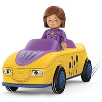 SIKU 0104 - Toddys, Zoe Zoomy, Spielzeugauto mit Rückziehmotor und Spielfigur, gelb/lila von SIKU