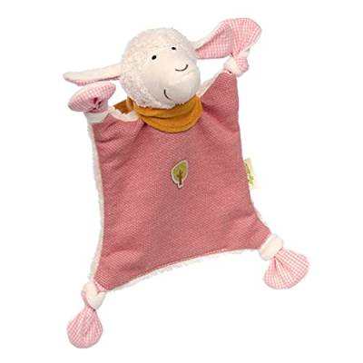 SIGIKID 39229 Schnuffeltuch Schaf Green Mädchen Babyspielzeug empfohlen ab Geburt rosa/weiß von Sigikid