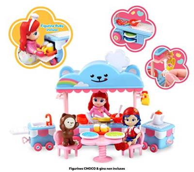 Rainbow Ruby – Lizenz Mini Univers – Mobile Küche – Komplettset mit mobiler Küche – Spielzeug mit Zubehör und Figur Ruby inklusive von Silverlit