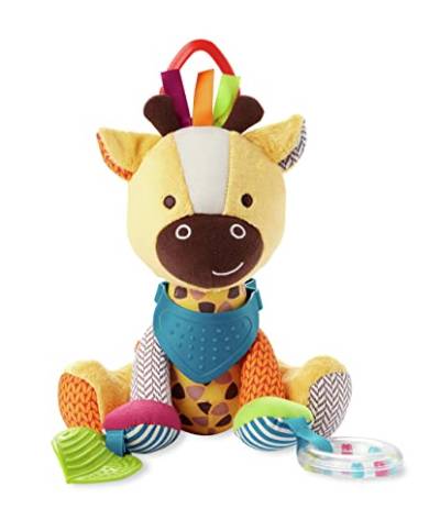 Skip Hop Bandana Buddies Aktivitätsspielzeug Giraffe mit Beißring, Multisensorisches Spielzeug, ab 0 Monaten von Skip Hop