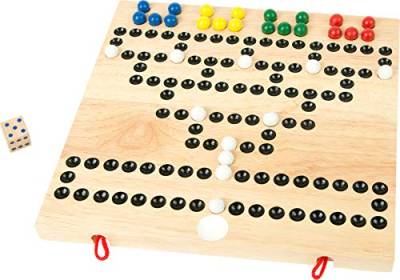 small foot Gesellschaftsspiel „Barrikade“ aus Holz, Würfel- und Strategiespiel für 2 bis 4 Spieler, ab 6 Jahren, 9954 von Small Foot