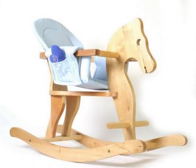 Small Foot foot 4136 Schaukelpferd mit Sitzeinhang aus Holz, klassisches Spielzeug und Dekoration für jedes Kinderzimmer 2020184 von Small Foot