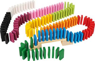 small foot Domino Rallye Maxi, Kettenreaktions-Spiel aus Holz inkl. Hindernisse, 560-tlg., ab 3 Jahre, 6865 von Small Foot
