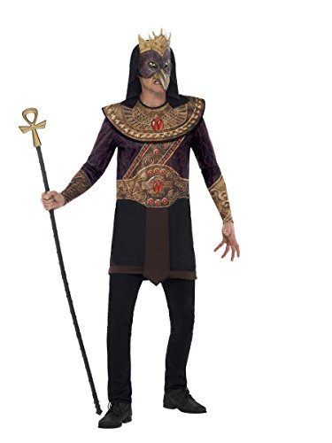 Smiffys 43731L - Horus Gott des Himmels Kostüm mit Sublimationsdruck Tunika Kragen und Mask von Smiffys