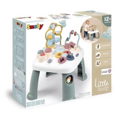 Smoby Toys - Little Smoby Spieltisch ab 1 Jahr - Activity-Tisch mit Lern- und Motorik-Spielzeug für Babys und Kleinkinder ab 12 Monaten von Smoby