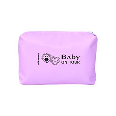 Söhngen Erste-Hilfe-Tasche Baby on Tour rosa (Reißverschlusstasche für Kleinkinder; beschichtetes Nylongewebe; robust; mit Fieberthermometer; Schnuller; Verbandmaterial; Beißring) 0350007r von Söhngen