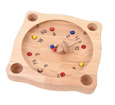 Spiel Tiroler Roulette Bauernroulette aus Holz mit Kreisel und bunten Kugeln von Spiel AG