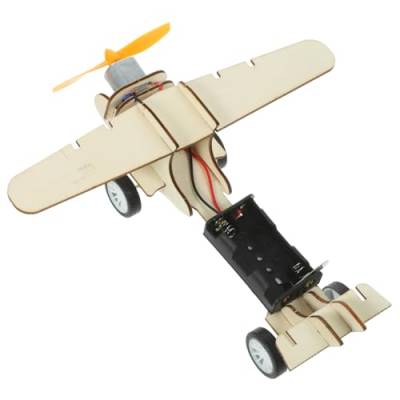 TOYANDONA 3 Sätze Spielzeugmodell selber Bauen Elektrisches Holzflugzeug Kinderspielzeug Geschenke für kleine Geschenke Flugzeugmodell selber Bauen wissenschaftliches Spielzeug Weihnachten von TOYANDONA