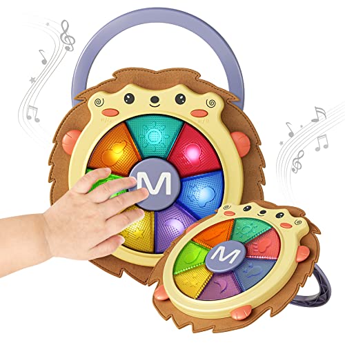 TUMAMA Baby Musik Spielzeug,Spielzeug Baby Trommel mit Licht und Ton,Kinder Musikinstrumente Aktivitätswürfel Babyspielzeug,Baby Elektronisches Lernspielzeug Geschenk für Jungen und Mädchen18 Monate+ von TUMAMA