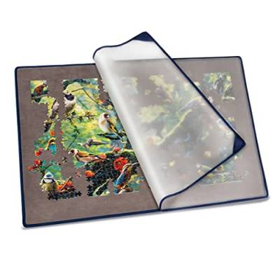 Tektalk Puzzle Board, tragbare Puzzlematte mit staubdichter Abdeckung zur Aufbewahrung von Puzzles, rutschfeste Oberfläche (grau, für bis zu 1500 Teile) von Tektalk