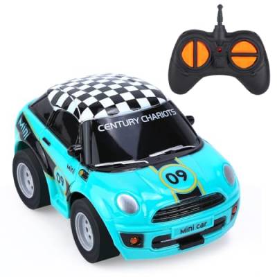Thedttoy Spielzeug 2 Jahre Jungen Ferngesteuertes Auto ab 2 3 Jahre, 2.4 GHz Mini RC Car Spielzeugauto Rennauto mit Fernbedienung, Geburtstags Geschenk für Junge Mädchen 2 3 4 5 6+ Jahre (Blau) von Thedttoy