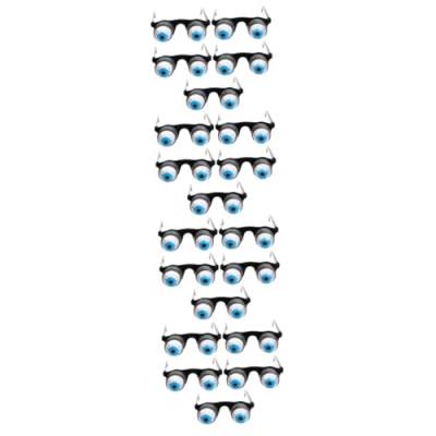 Toyvian 20 Stk Knifflige Frühlingsbrille Augapfelbrille Für Halloween Brille Mit Hängenden Augen Brille Verkleiden Kreativ Halloween-brille Plastik Kind Lustig Zubehör von Toyvian