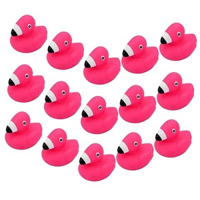 UPKOCH 15St Cartoon Pink Flamingo Pinch Toy Kinder Bade- und Spielspielzeug aus Vinyl 15 Stück/Packung Kinder wasserspielzeug kinderwasserspielzeuge Badespielzeug für Kinder Badewanne von UPKOCH