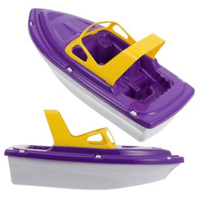 UPKOCH 2st Sandspielzeug Für Kinder Spielzeugboote Zum Spielen Im Wasser Schwimmendes Badespielzeug Boot Wasserspielzeug Für Babys Mädchenspielzeug Yacht Plastik Strand Kleinkind Violett von UPKOCH