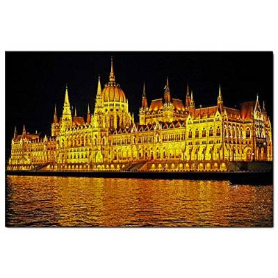 Ungarn Budapest Nacht Puzzle 1000 Teile Spiel Kunstwerk Reise Souvenir Holz von Umsufa