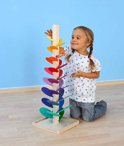 Bartl Klangbaum für Kinder Holz Mehrfarbig Übungen der Stille, Maße: 25cm x 25cm x 73cm, 109303 von Bartl
