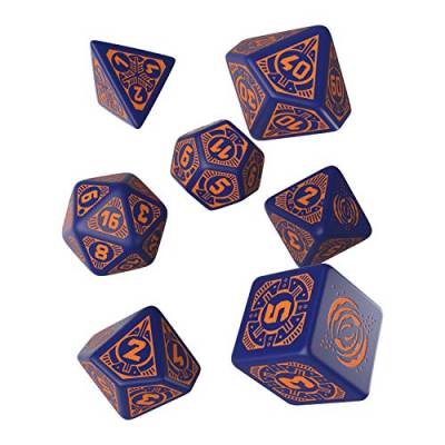 Q WORKSHOP Starfinder Dead Suns RPG Ornamented Dice Set 7 Polyhedral Pieces von Unbekannt