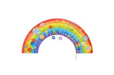 VIGA 44642 Toys – Wall Activity Panel – Rainbow von VIGA