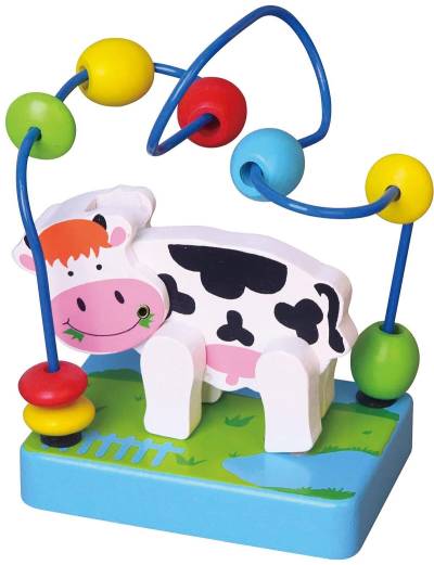 VIGA Motorikschleife Kuh, Babyspielzeug von VIGA
