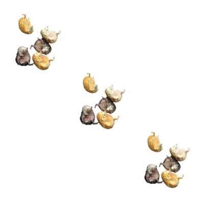 Vaguelly 15 STK Miniaturtiere Basteln Aufblasbarer Papagei Puppenhauszubehör Mikrotierfiguren Saftige Krippendekoration Zubehör Für Spielhäuser Miniaturfiguren Haustier Tasse Sammlung von Vaguelly