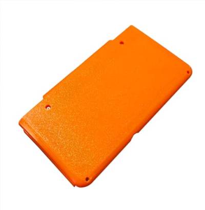 DIY New3DS Extra Back Clip Wiederaufladbarer Akku Pack 4575 mAh Ersatz, kompatibel mit Nintendo New 3DS Handkonsole, 15 Stunden lange Lebensdauer, Powerbank mit orangefarbener Abdeckung von Valley Of The Sun