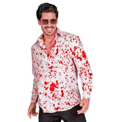 Widmann - Blutiges Hemd, weiß mit Blutflecken, Horror Kostüm, Halloween Verkleidung von WIDMANN MILANO PARTY FASHION