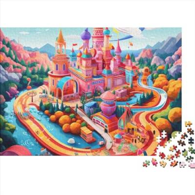 Amusement Park 1000 Piece Puzzle Game ParkPuzzle for Adults, Puzzle Game, for Adults Stress Relieve Children Educational for Adults and Children from 14 Years 1000pcs (75x50cm) von WWJLRLXTO