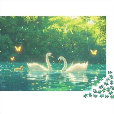 Animal Puzzle, Puzzle for Adults, White Swan Puzzle Game, for Adults Stress Relieve Children Educational for Adults and Children from 14 Years 1000pcs (75x50cm) von WWJLRLXTO