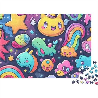 Cartoon Cat Puzzle, Cartoon Puzzle for Adults, Skill Game for The Whole Family, for Adults Stress Relieve Children Educational for Adults and Children from 14 Years 1000pcs (75x50cm) von WWJLRLXTO