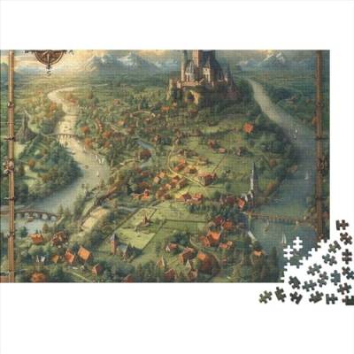 Castle Puzzle 1000 Teile Beautiful Castle Puzzles Für Erwachsene Herausforderungsspielzeug Lernspiel Puzzlespiel Ab 14 Jahren 1000pcs (75x50cm) von WWJLRLXTO