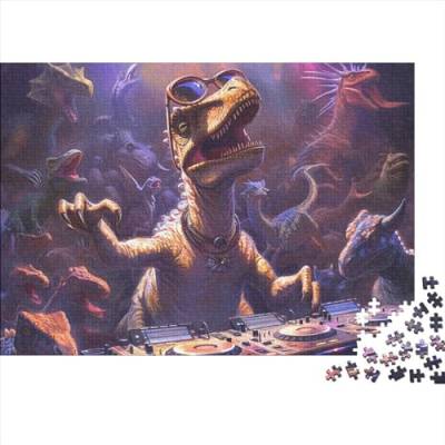 Dinosaur 1000 Teilige DJ Dinosaur Puzzle Für Erwachsene Und Kinder Herausforderungsspielzeug Lernspiel Puzzlespiel Ab 14 Jahren 1000pcs (75x50cm) von WWJLRLXTO
