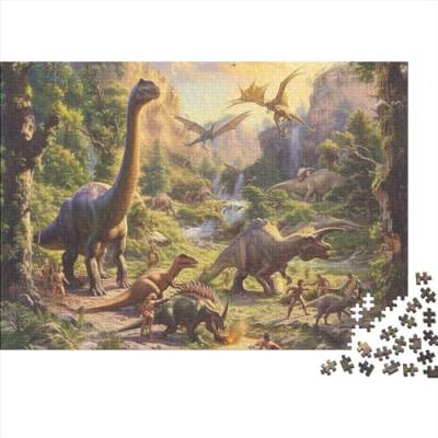 Dinosaur Puzzles Für Erwachsene 1000 Teile Dinosaur World Puzzle Für Kinder Herausforderungsspielzeug Lernspiel Puzzlespiel Ab 14 Jahren 1000pcs (75x50cm) von WWJLRLXTO