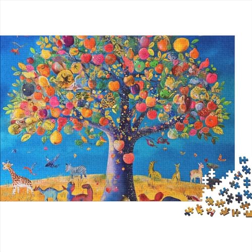 Fruit Trees 1000 Pieces Puzzles Puzzle for Adults, Oil Painting Puzzle Game, for Adults Stress Relieve Children Educational for Adults and Children from 14 Years 1000pcs (75x50cm) von WWJLRLXTO