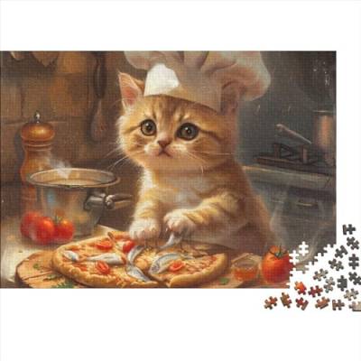 Kitten 1000 Teilige Cute Cat Puzzle Für Erwachsene Und Kinder Herausforderungsspielzeug Lernspiel Puzzlespiel Ab 14 Jahren 1000pcs (75x50cm) von WWJLRLXTO