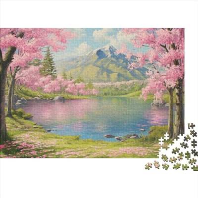 Lake 1000 Teilige Landscape Puzzle Für Kinder Herausforderungsspielzeug Lernspiel Puzzlespiel Ab 14 Jahren 1000pcs (75x50cm) von WWJLRLXTO