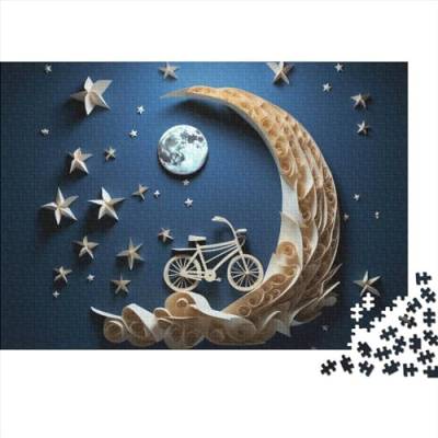 Moon 1000 Pieces, Puzzle for Adults, ArtPuzzle Game, for Adults Stress Relieve Game Toy Gift for Adults and Children from 14 Years 1000pcs (75x50cm) von WWJLRLXTO