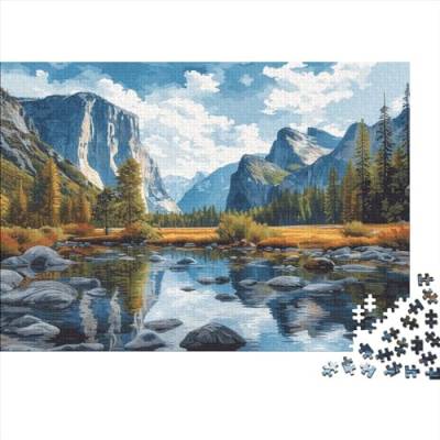 Mountain Scenery 1000 Teilige Landscape Puzzle Für Kinder Herausforderungsspielzeug Lernspiel Puzzlespiel Ab 14 Jahren 1000pcs (75x50cm) von WWJLRLXTO