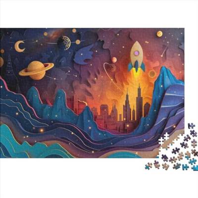 Rocket Launching 1000 Teilige Puzzle Für Kinder Herausforderungsspielzeug Farbenfrohes Puzzlespiel Ab 14 Jahren 1000pcs (75x50cm) von WWJLRLXTO