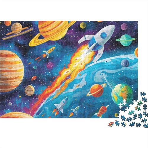 Rocket Puzzles Für Erwachsene 1000 Teile Universe Puzzle Für Erwachsene Und Kinder Herausforderungsspielzeug Farbenfrohes Puzzlespiel Ab 14 Jahren 1000pcs (75x50cm) von WWJLRLXTO