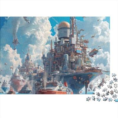 Ship 1000 Pieces Puzzles Impossible Puzzle, Ship Puzzle Game, for Adults Stress Relieve Children Educational for Adults and Children from 14 Years 1000pcs (75x50cm) von WWJLRLXTO