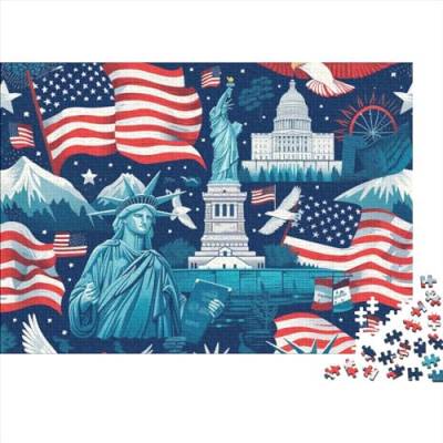 The Statue of Liberty 1000 Teilige Puzzle Für Erwachsene Und Kinder Herausforderungsspielzeug Lernspiel Puzzlespiel Ab 14 Jahren 1000pcs (75x50cm) von WWJLRLXTO